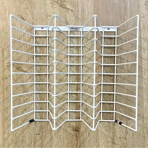 Accucut White Heavy Duty Wire Storage Wall Rack Storage & Organization
